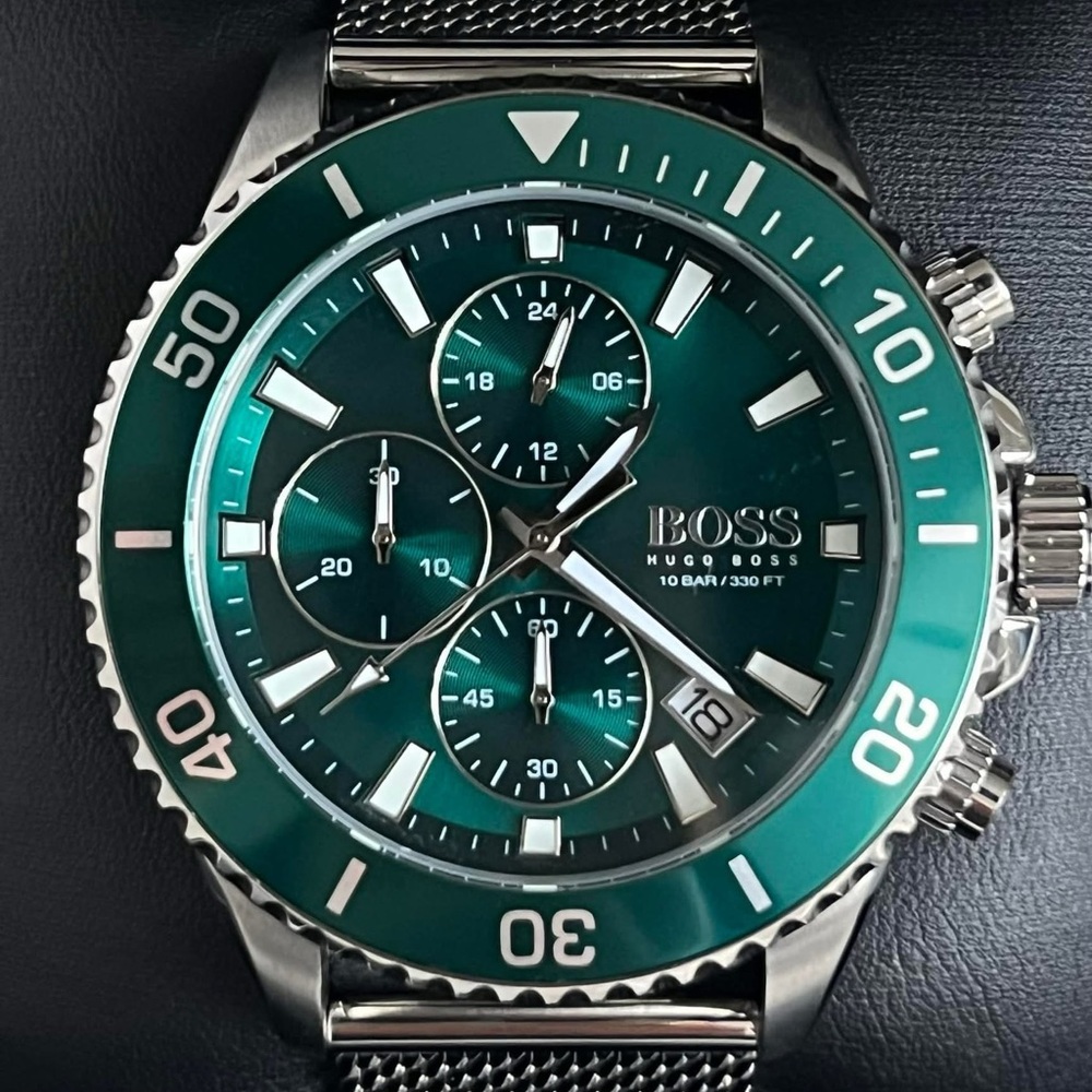 HB1513905 - Hugo Boss Men’s Admiral Green Face Watch